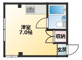 【間取り】 | 【CP対象】コーポ福田Ⅱ | 間取りです