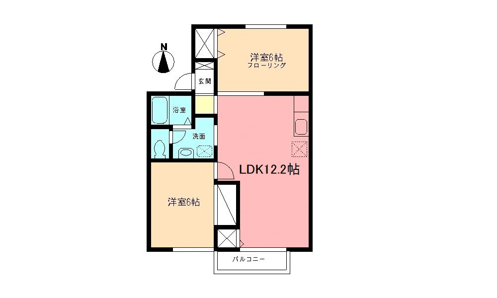 ビューバレーKⅡの間取り