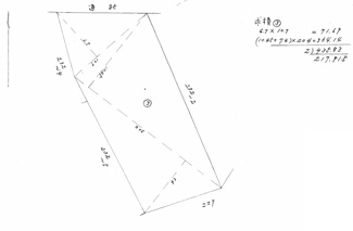 【土地図】 | 宇部市大字上宇部土地（216坪）