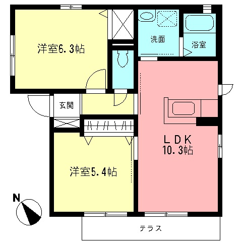 フレーズ・メゾンⅡの間取り