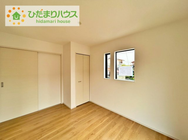 日立市東金沢町8期　新築戸建の洋室|白を基調とした開放感あふれるルームデザイン(^^)