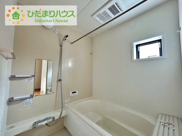 日立市東金沢町8期　新築戸建の浴室|大人が足を伸ばしても十分な広さ！一人でゆっくりくつろぐ時間も大切です！