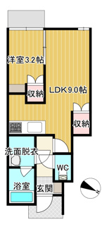 【間取り】 | レゾナンス大村　B棟