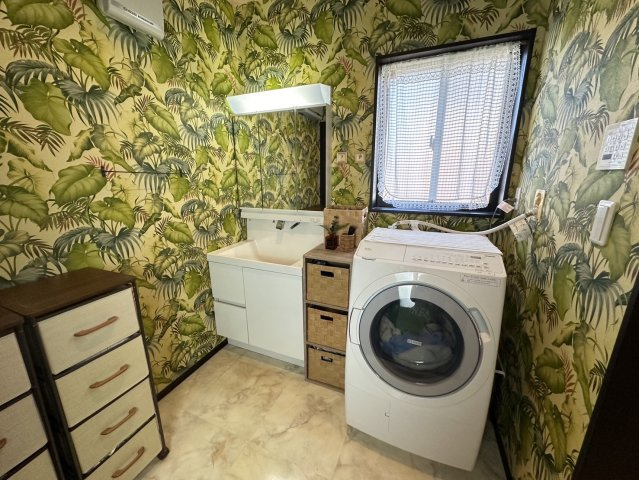 津山市西吉田　平屋中古住宅２LDKの脱衣所|ゆったりとした脱衣所