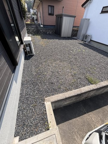 津山市西吉田　平屋中古住宅２LDKの庭