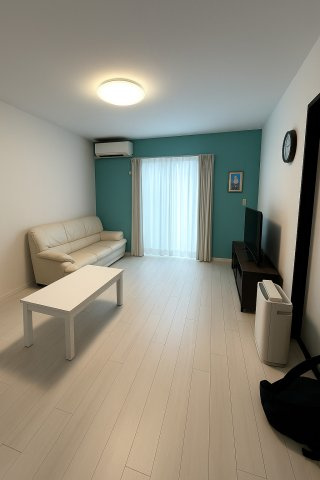 津山市西吉田　平屋中古住宅２LDKの居間・リビング