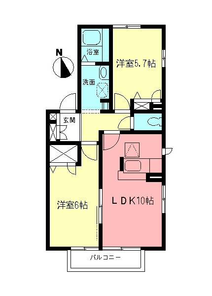 サーフコート湘南Ｃの間取り