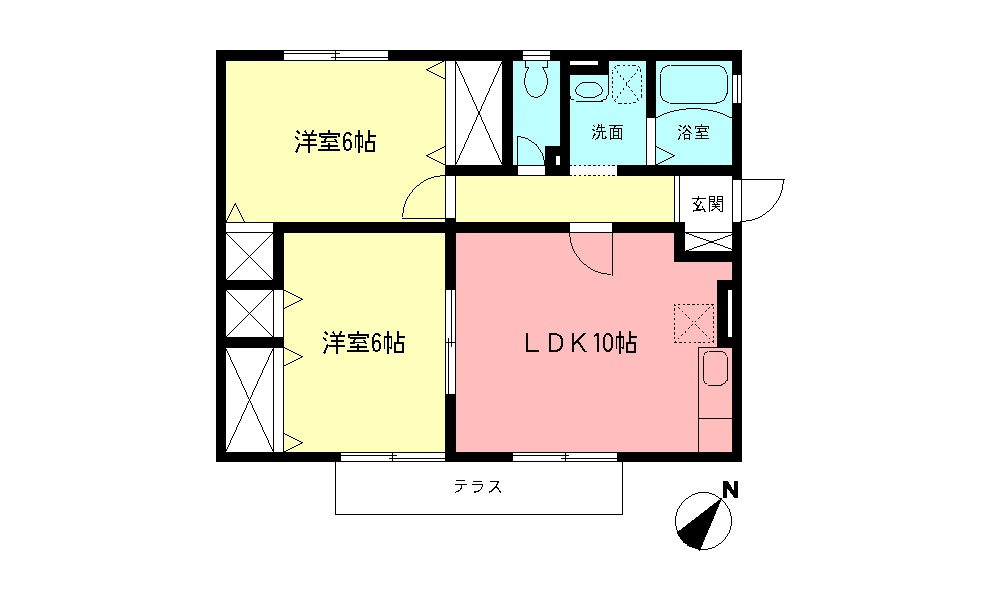 ナナコートの間取り