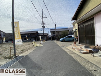 【前面道路含む現地写真】 | 宇治市五ケ庄芝ノ東　3区画2号地　売土地　建築条件付き
