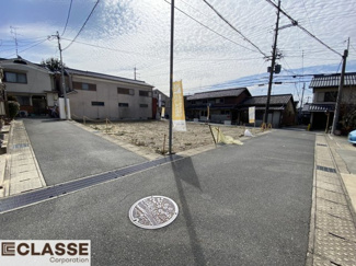 【前面道路含む現地写真】 | 宇治市五ケ庄芝ノ東　3区画2号地　売土地　建築条件付き