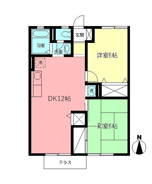 ＮＹコーポ・Ｄの間取り