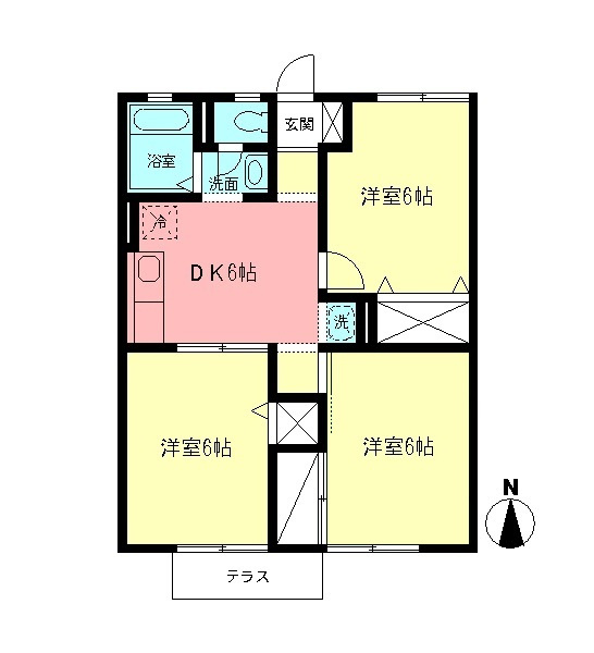 NYコーポ・Dの間取り