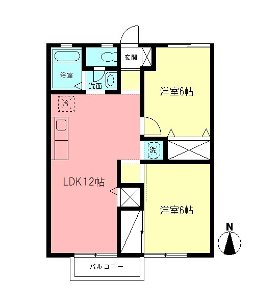 NYコーポDの間取り