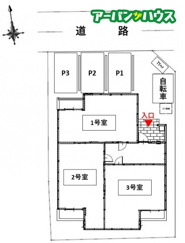 GRANDTIC 下伊福の駐車場