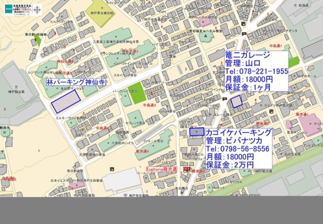 Euphoria籠池通の地図