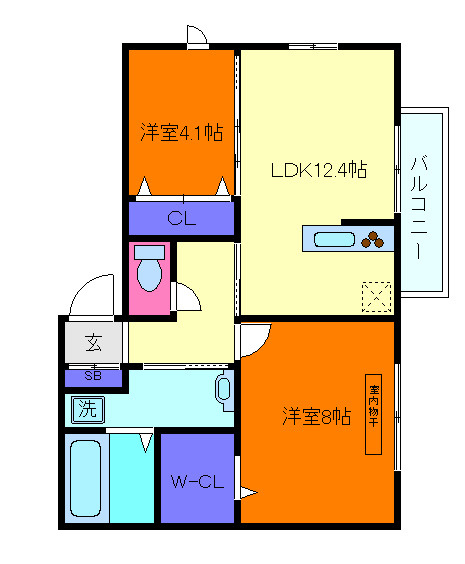 Euphoria籠池通の間取り
