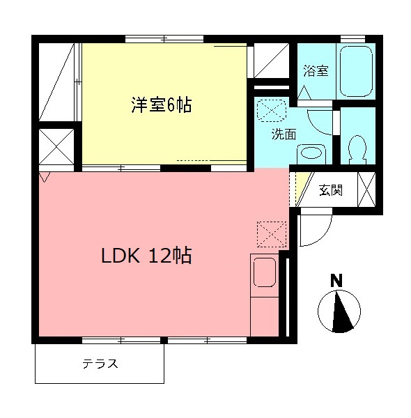 クレールの間取り