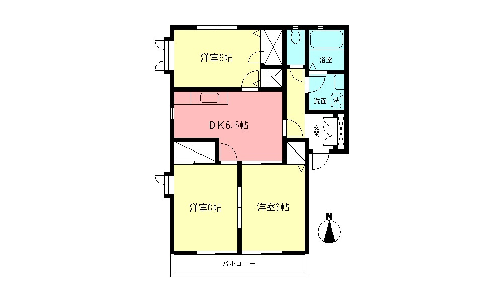サンライズ立野台の間取り