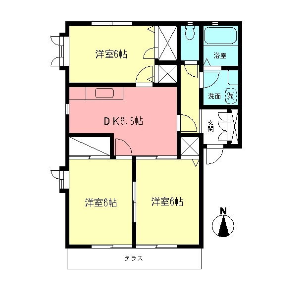 サンライズ立野台の間取り