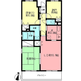 【解約】ソシア勝見田の間取り