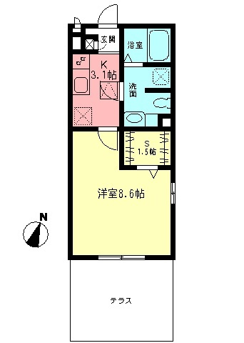 アミカ湘南Bの間取り