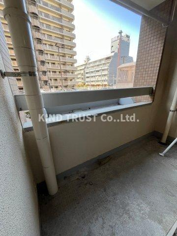 中津リバーサイドコーポC棟のバルコニー|広々としたバルコニーです