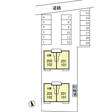 エミネンスBの区画図|他社様掲載物件もまとめてご紹介、ご案内可能です(^^)/