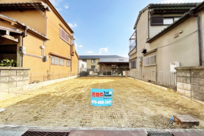 【前面道路含む現地写真】 | 城陽市市辺五島　注文住宅　建築条件付き　土地 | 【参考プラン情報】
南向きバルコニーで陽当り良好！洗濯物が良く乾きそうですね