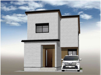 【外観パース】 | 【参考プラン外観パース】