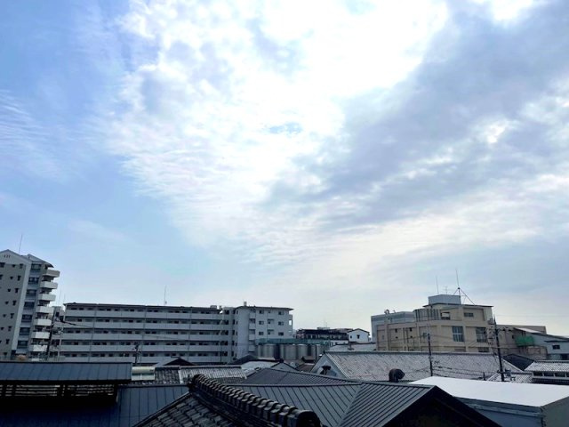 ハイツ伏見桃山の展望|お部屋からの景色です