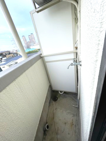 山口ハイツのバルコニー