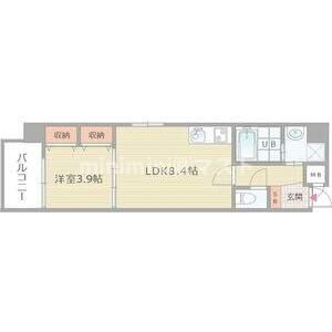 オルフェア上本町Ⅶ番館の間取り