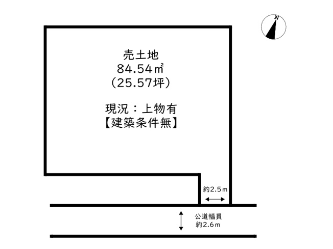 【土地図】 | 姫路市的形町福泊／売土地