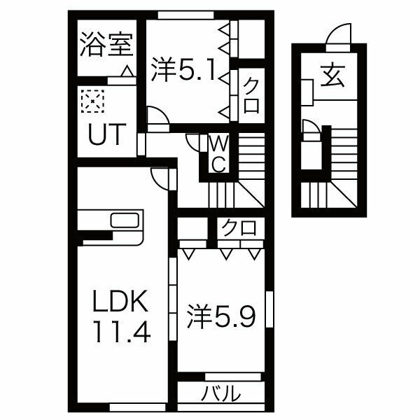 Maison　KudouＡの間取り