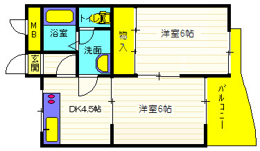 セジュール175の間取り