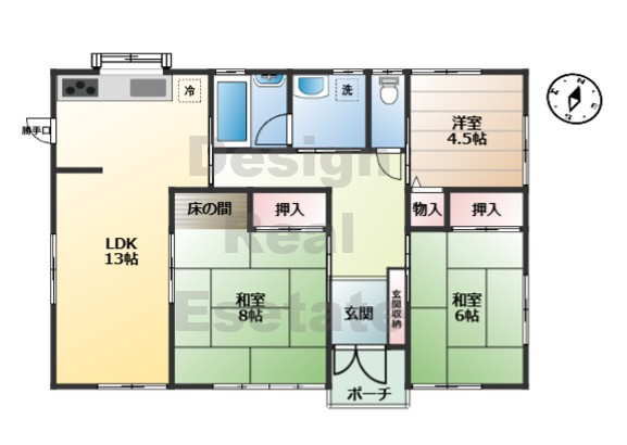 【間取り】 | 上里町七本木　【平屋】中古住宅  