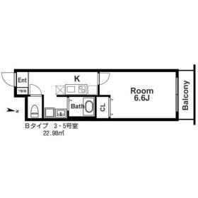 IF城北Ⅱの間取り