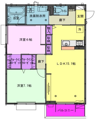 Diversita柳原Bの間取り|広さは、心の余裕になる。