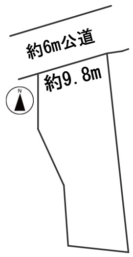 ６４８６３　岐阜市柳津町宮東土地の区画図