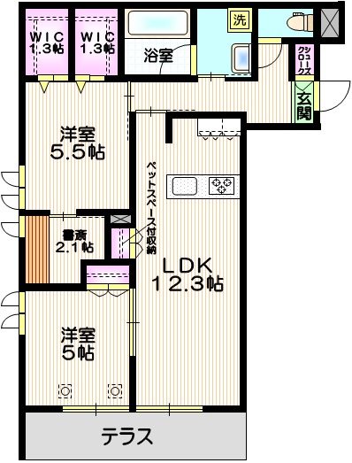 （仮称）中央区鈴谷メゾンの間取り