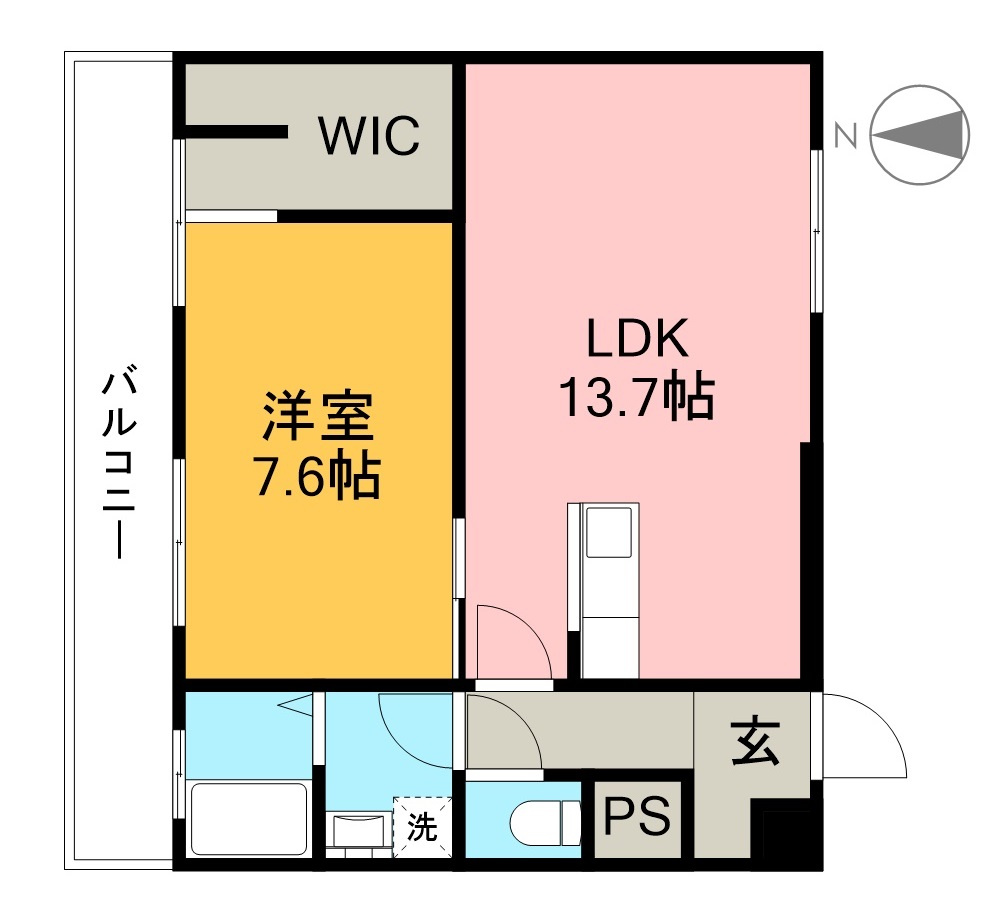 コーポ山﨑の間取り