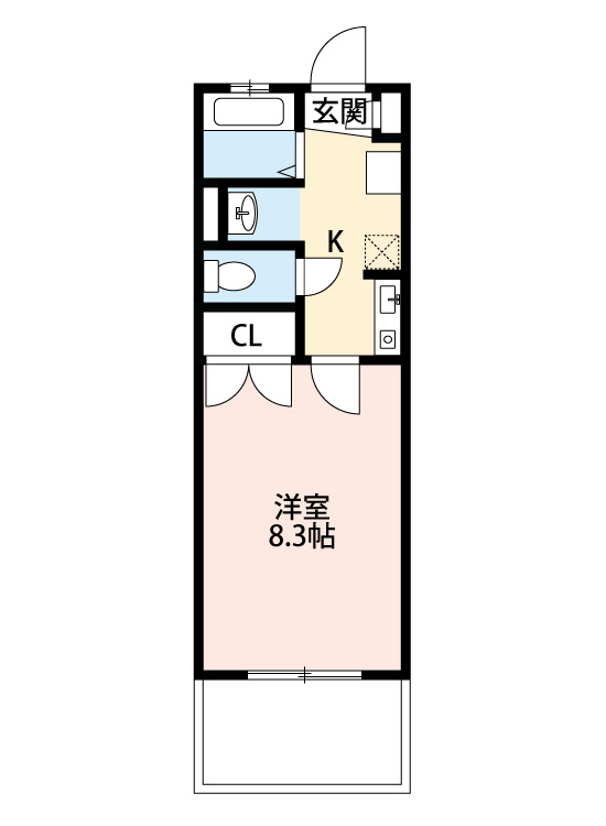 レークハヤⅢ　　刈谷市近郊の賃貸ならクラスホーム刈谷店の間取り