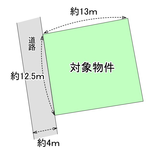 売土地　中央区蜆塚２丁目の区画図