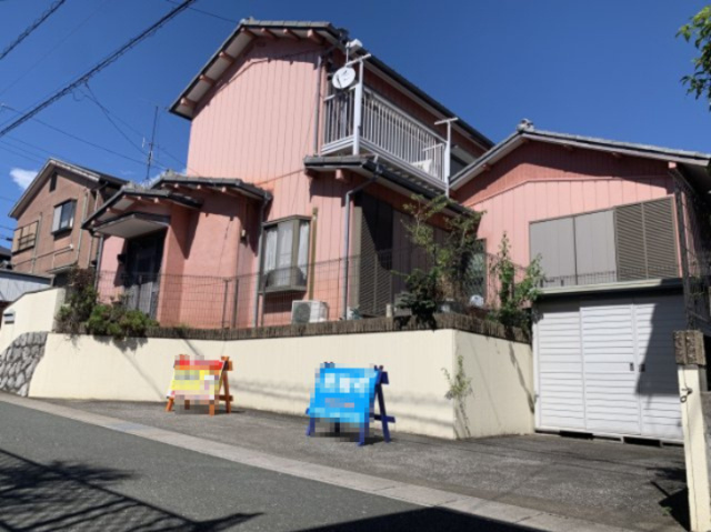 売土地　中央区蜆塚２丁目の前面道路含む現地写真