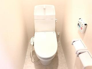 【トイレ】 | 日立市東滑川町３丁目新築アパート | シャワー付トイレ（イメージ）