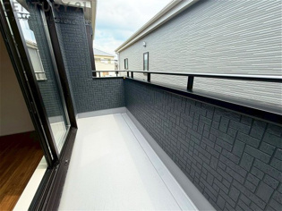 南向きのバルコニー