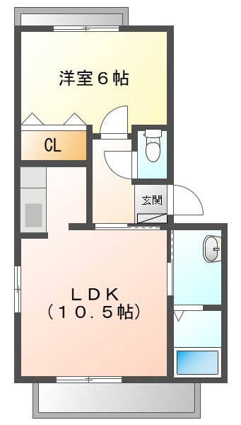 シャーメゾン大供の間取り