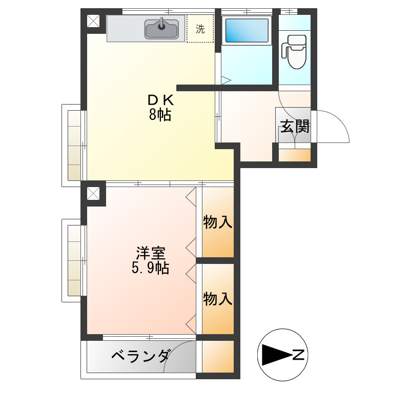 ラ・ベールの間取り