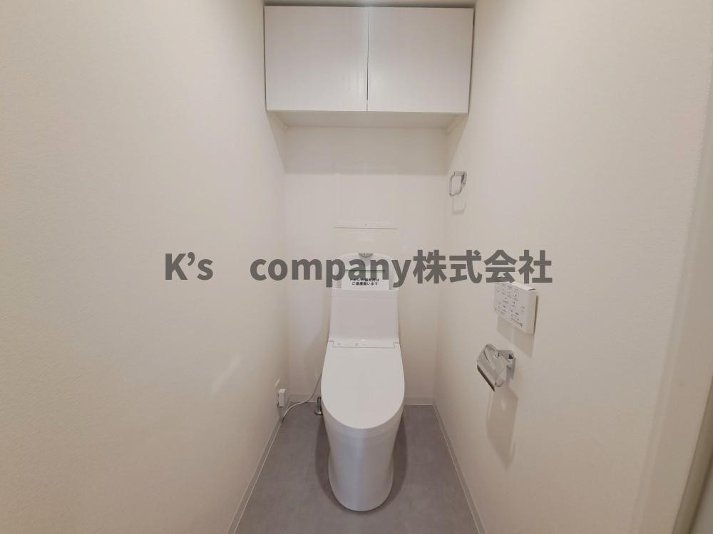 茅ヶ崎市本村4丁目　ライオンズマンション茅ヶ崎中央公園のトイレ|白を基調としたトイレ◇