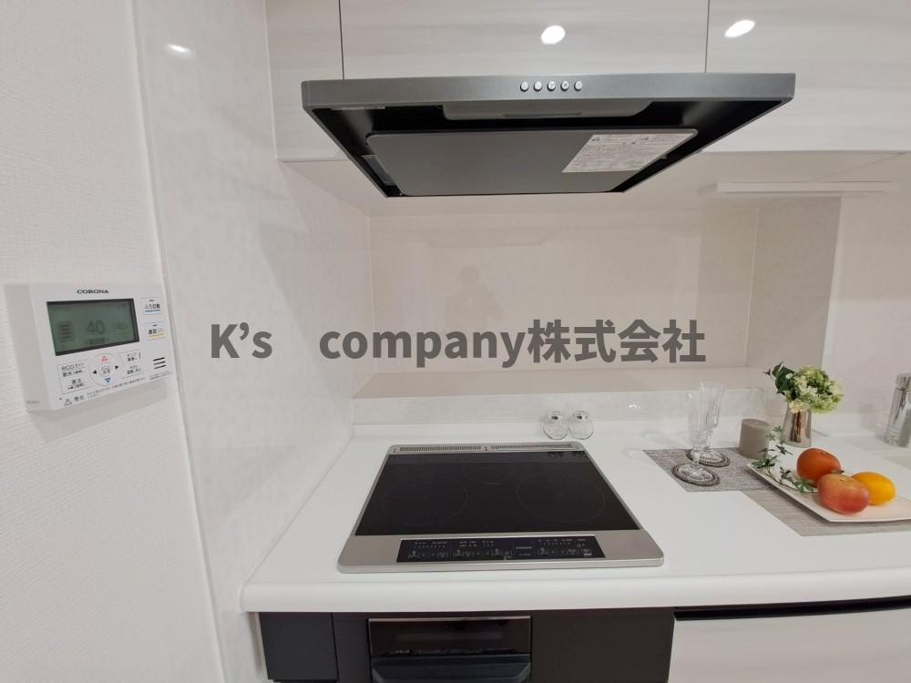 茅ヶ崎市本村4丁目　ライオンズマンション茅ヶ崎中央公園のキッチン|IHクッキングヒーター◇小さなお子様のいるご家庭には、安心の設備です◇